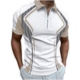 thumbnail image 2 of Fankiway T-Shirt Décontracté à Manches Courtes Imprimé Col en V pour Hommes, 2 of 3