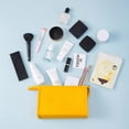 thumbnail image 3 of Makeup Bag Cosmetic Bag for Women,Portable Travel Bag PU Leather Waterproof Toiletry Bag Beauty Zipper Makeup Organizer Bag(Orange), 3 of 4