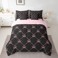 thumbnail image 2 of Feelyou Princess Crown Twin Bedding Sets 7-Piece, Cartoon Black Pink Bedding Comforter Set, 2 of 8