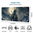 thumbnail image 5 of WISHTIME Gaming Mouse Mat Large Mouse Mat Long Extended Mouse Pad Desk Mat Non-Slip Rubber Mice Pads Stitched Edges Thin Pad (31.5x11.8x0.08Inch)Dark Grey, 5 of 8