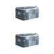 thumbnail image 1 of 2 Uds Bolsa para debajo de Armario de Tela de Poliéster a Prueba de Humedad con Cremallera Doble Soledad Organizador debajo de la cama, 1 of 10