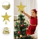 thumbnail image 5 of Árbol de Navidad con forma de estrella, adorno para la parte superior del árbol de Navidad, decoración para la parte superior del árbol, estrella navideña para árbol dorado brillante,, 5 of 5
