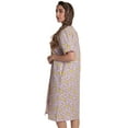 thumbnail image 1 of Dreamcrest Short Sleeve Seersucker Duster Housecoat Women Sleepwear 8270-10747-S (Small, Lilac Star), 1 of 1