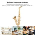 thumbnail image 6 of jinliangrun Mini Saxophone Model Brass High Simulation Exquisite Musical Instrument Ornament with Gold String, 6 of 21