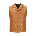 thumbnail image 2 of LOVZFMLL Vestes pour Hommes Sans Manches Gilet Rétro Extérieur Poches Zippées Manteau de Sport Automne, 2 of 9