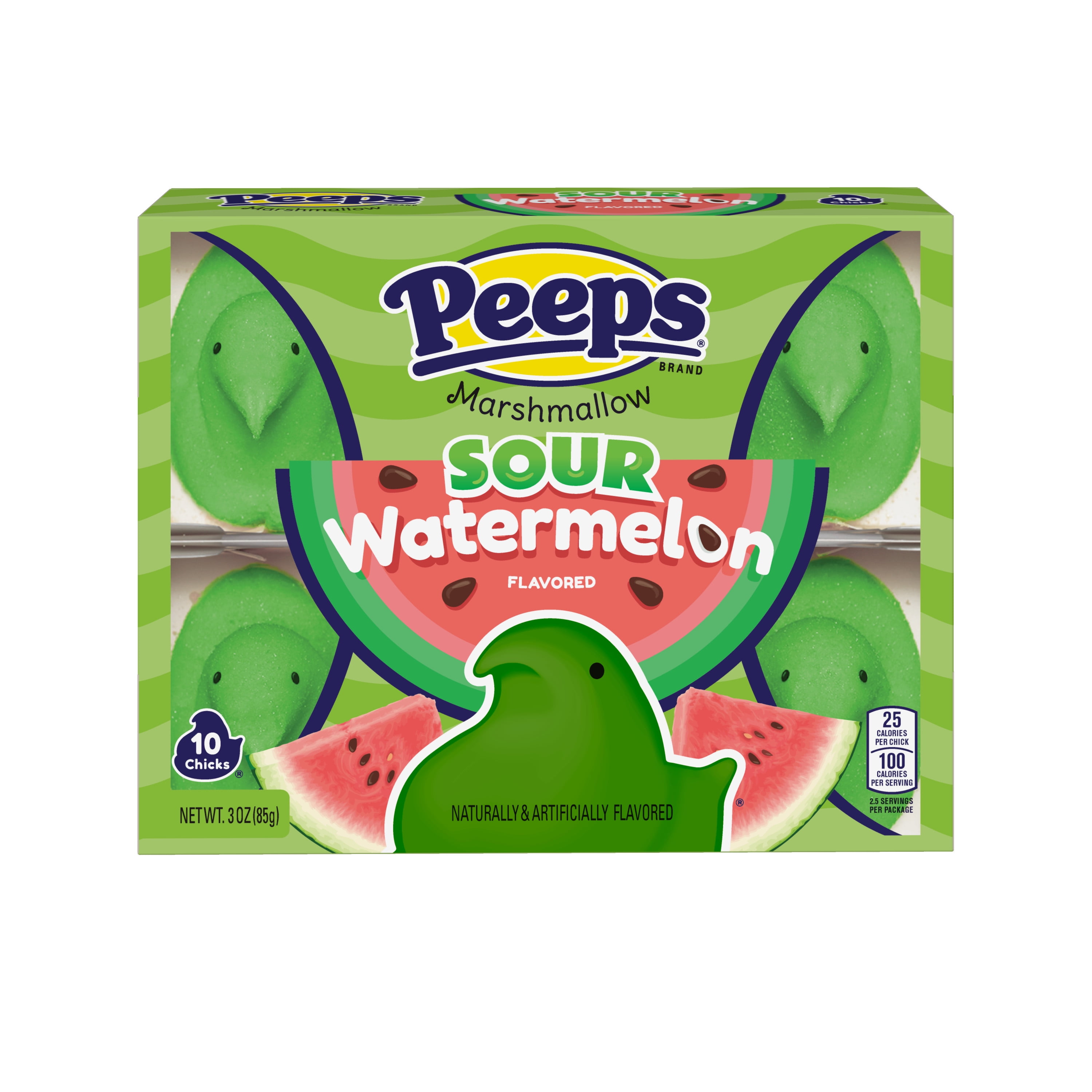 Peeps Sour Watermelon Chicks Easter Candy, 3 oz.