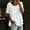 White, variant on Lutiedan Womens Short Sleeve Tops Cotton Linen Crew Neck Pleated T-Shirts Summer Casual Loose Fit Vacation Shirts