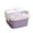 Purple, variant on Ongmies 1100Ml Stainless Steel Lunch Box – 2-Floor, 3-Compartment Leak-Proof Container with 2-In-1 Spoon & Fork (1 Lunch Box)