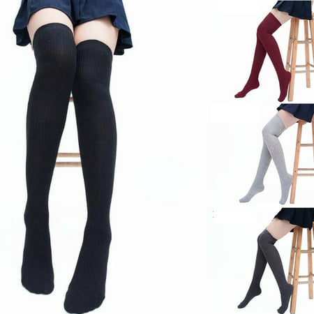Women Knee High Socks Warm Knit Soft Fashion Long Socks | Walmart Canada