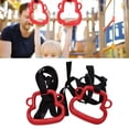 thumbnail image 4 of Anneau de Gymnastique, Anneau Portable Multifonction en Forme de Singe 2 Pcs Installation Facile avec Sangles Réglables pour Barres Rouge, Bleu, Noir, 4 of 8