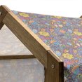 thumbnail image 5 of Whimsical Pet House, Colorful Spotty Pattern with Lively Blossoms Singing Happy Birds Fantasy, Outdoor & Indoor Portable Dog Kennel with Pillow and Cover, 5 Sizes, Multicolor, by Ambesonne, 5 of 5