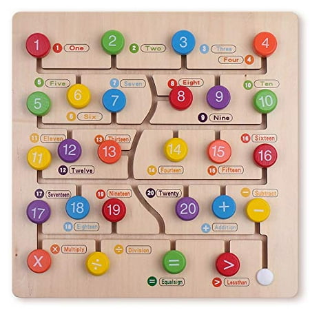 Montessori Toys for Babies | Numbers and Math Board Game | Learning Boards | Wooden Counting Toys | Kids Puzzle | Learning & Education Toys | Perfect for Ages 3 Years and Older