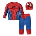 thumbnail image 4 of Disfraz de superhéroe de Marvel, Hulk, Capitán América, ropa para niños, traje musculoso de Spiderman, fiesta de cumpleaños y Carnaval de Halloween, 4 of 5