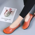 thumbnail image 6 of Big Size Women's Casual Loafers Slip On Leather Shoes Lightweight Casual Walking Shoes Female Moccasins Classic Penny Loafer Flats Boat Shoes, 6 of 12