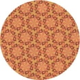 thumbnail image 1 of Ahgly Company Indoor Round Patterned Carrot Orange Area Rugs, 3' Round, 1 of 6