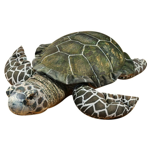 Muñeca de peluche realista con forma de tortuga marina de 55 cm de peluche con forma de océano