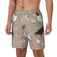thumbnail image 2 of Gaeub Chicken Mens Swim Trunks Stretch Beach Shorts Quick Dry for Men Swim Shorts Swimwear with Pockets- 3X-Large, 2 of 9