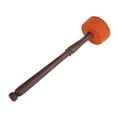 thumbnail image 3 of Palo de mazo de fieltro de madera dura hecho a mano para cuenco de canto de budismo tibetano (naranja), 3 of 10