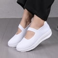 thumbnail image 4 of GUOBIOZIY Women's Fashion Casual Mesh Breathable Slip On Sneakers Loafers Shoes Women's Shoes(White,9), 4 of 5
