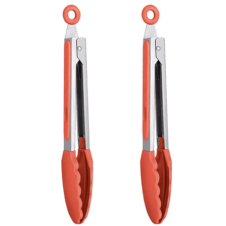 

Kitchen Tongs for Cooking with Silicone Tips Heat Resistant Tongs for Serving Food Kitchen Utensils Green F40028