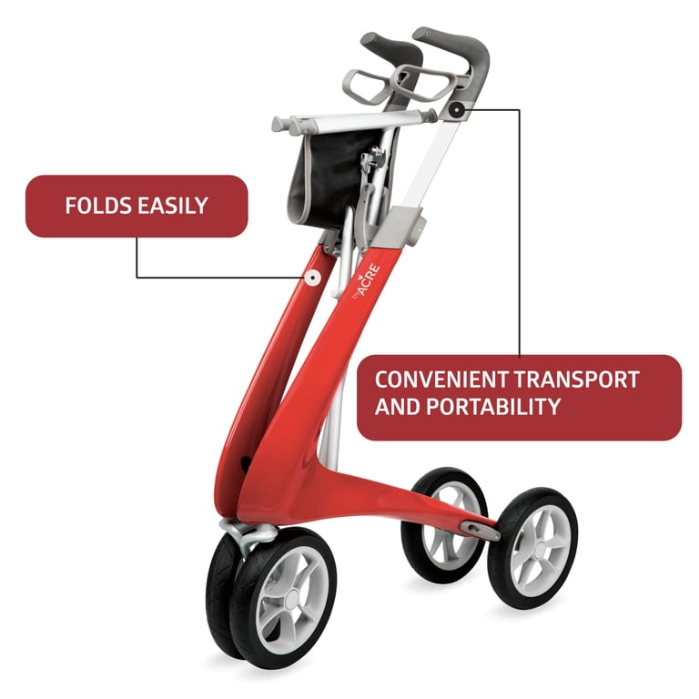 byACRE Carbon Ultralight Regular Rollator, 16.5