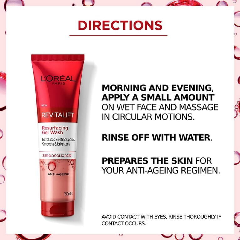 Loreal Paris Revitalift Skin Renewal Cleansing Gel 150 ml