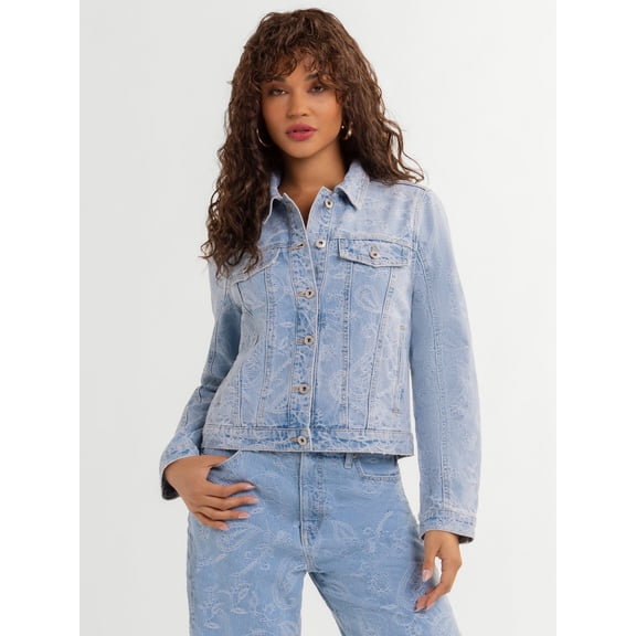 Jessica Simpson Women's Denim Trucker Jacket ,Sizes XS-XL