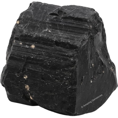 Black Tourmaline Raw Crystals and Healing Stones (1 Piece)
