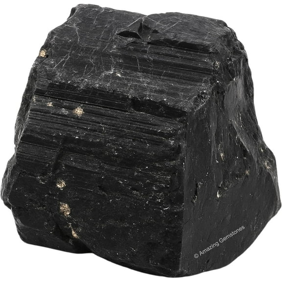 Black Tourmaline Raw Crystals and Healing Stones (1 Piece)