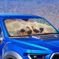 thumbnail image 4 of Xixirimido Car Windshield Sun Shade Car Sun Visor Block UV Rays Foldable Automotive Windshield Sunshades Front Window Sun Blocker Keep Your Vehicle Cool, Boho Mandala Roosters, 4 of 8