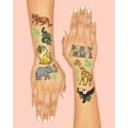 thumbnail image 4 of Tatuajes temporales xo, Fetti Jungle para niños, 30 estilos, 4 of 6