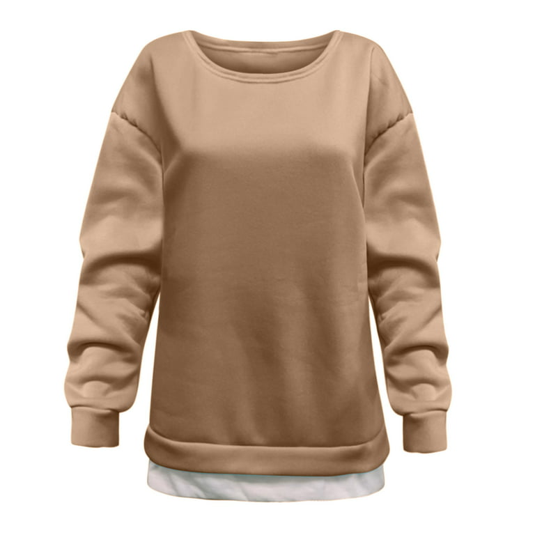 HUPOM Womens Sweatshirts Off-the-Shoulder Hoodie Flap Sweater Black L 