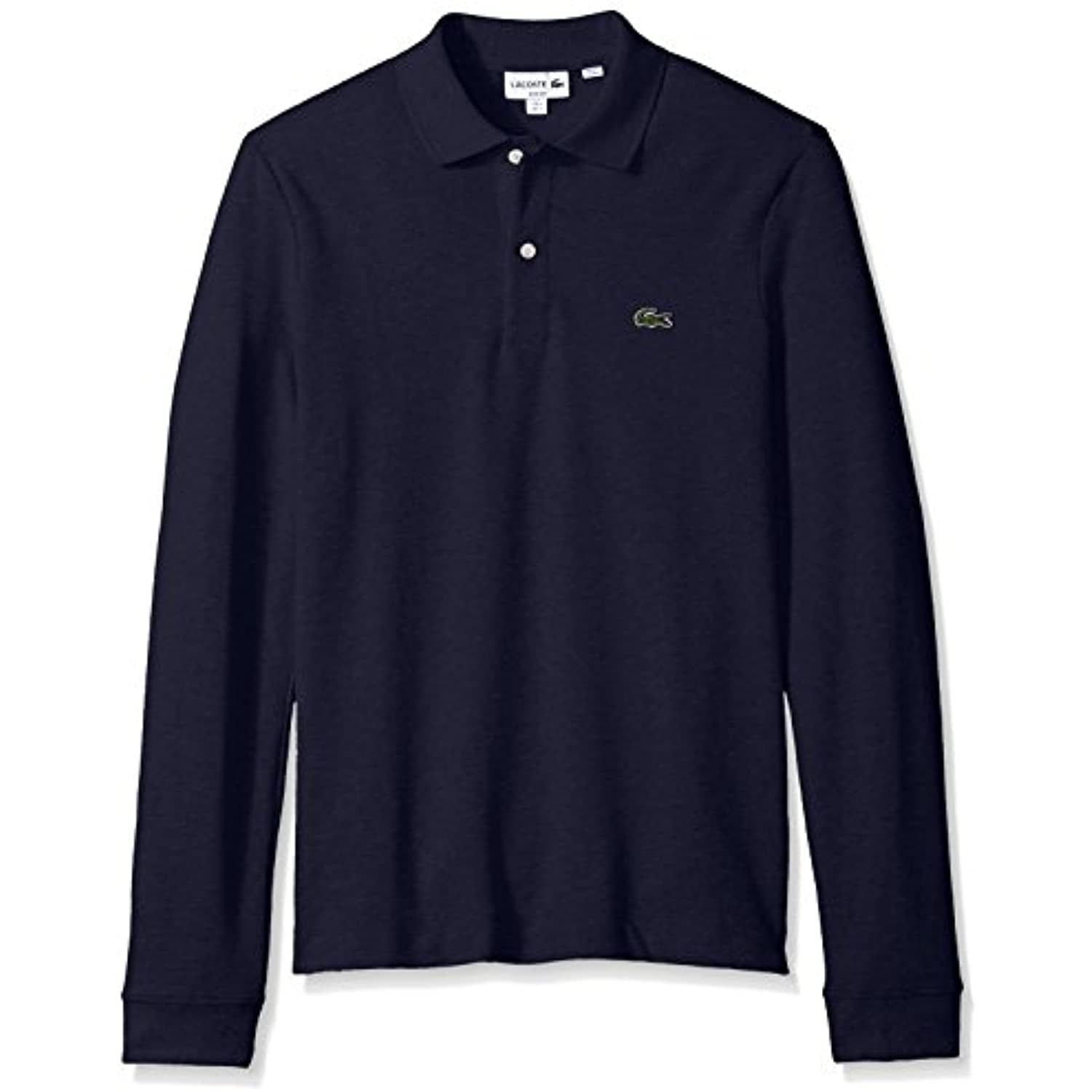 Pearly samlet set bifald Lacoste Men's Long Sleeve Classic Slim FIT Pique Polo, Navy Blue, X-Large -  Walmart.com