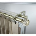 thumbnail image 3 of InStyleDesign  Brooklyn 1 inch Diameter Adjustable Double Curtain Rod Black 48 to 84 inches Black Finish, 3 of 5