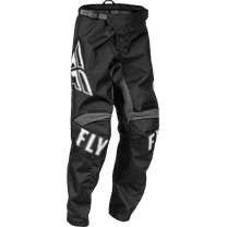 Fly Racing F-16 Youth Pants (26, Black/White)