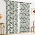thumbnail image 5 of Tchckioa Blackout Curtains,42x96 Inch Boho leaves Privacy Protection Grommet Drapes for Bedroom,2 Panels, 5 of 6