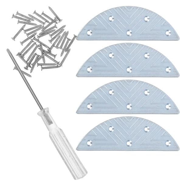BESTYASH 1Jgo Protector De Talón De Hierro Para Con Antideslizantes Y Parche Anti Desgaste Plateado