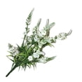 thumbnail image 1 of 10pcs imitación natural de flora de flora flores de simulación de ramo de lavanda para decoración de la mesa sala de estar de boda ramos (blanco), 1 of 5
