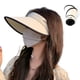thumbnail image 1 of Sombreros con visera solar, gorra de golf plegable de ala ancha para mujer, sombrero de playa para mujer, sombrero de viaje con protección UV, sombrero de sol plegable para mujer, ala ancha, 1 of 6