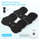 thumbnail image 4 of Almohadillas de electrodos inalámbricas MASTOGO Tens Unit, almohadillas de electrodos de repuesto con conectores a presión estándar de 3,5 mm (juego de 4 unidades) (negro), 4 of 5