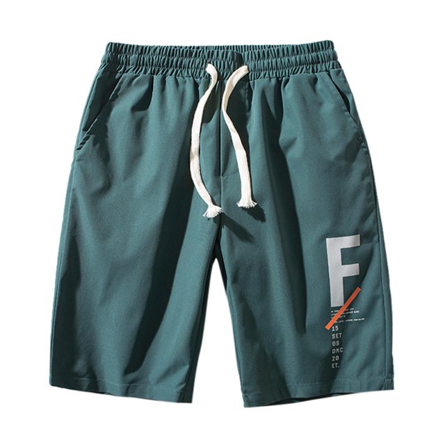 PMUYBHF Shorts For Men Casual Summer Big And Tall Men Summer Solid Color Pants Printed Drawstring Loose Casual Sports Runing Straight Shorts Shorts For Men Casual Tall Basketball Shorts For Men