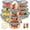Gray, variant on 36 Pcs Glass Food Storage Containers with Tempered Lids Set, Borosilicate Oven-Safe(-4°F~950°F), Airtight Meal Prep Lunch Box Containers (18 Containers & 18 Lids), Green