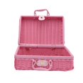 thumbnail image 1 of Vintage Rattan Woven Storage Case Makeup Holder Suitcase Sundries Organizer Box, 1 of 10