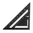 thumbnail image 2 of Carpenter Square, Prevent Dazzle Carpenter Square Ruler High Accuracy Aluminum Alloy  for Woodworking Black,Red,Blue, 2 of 7