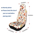 thumbnail image 4 of Sikiie Squirrel Nuts Mushroom Car Seat Protector 2 Pack Car Seat Cushion Mat, Car Seat Covers for SUV, Truck, Van, 4 of 7