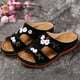 thumbnail image 5 of Sonducket Zapatillas de mujer suaves y transpirables de 2 piezas para en interiores, zapatillas de mujer talla 5, zapatillas de mujer talla Calzado negro41, 5 of 6