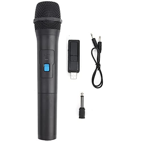 Microphone,VHF Handheld Cordless Dynamic Mic System with USB Receiver for Karaoke Wedding Party Singing Classroom