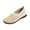 Khaki, variant on Women's Wide Width Flat Shoes Hollow Knit Upper Spring Summer Daily Soft Walking Shoes Black