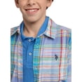 thumbnail image 4 of U.S. Polo Assn. Boys Short Sleeve Woven Button Up Shirt, Sizes 4-18, 4 of 7