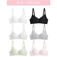 thumbnail image 2 of Girls Training Bra Teen Kids Sports Thin Cotton Breathable No Wire Under Outfit BraAdjustable A-Cup, 2 of 5